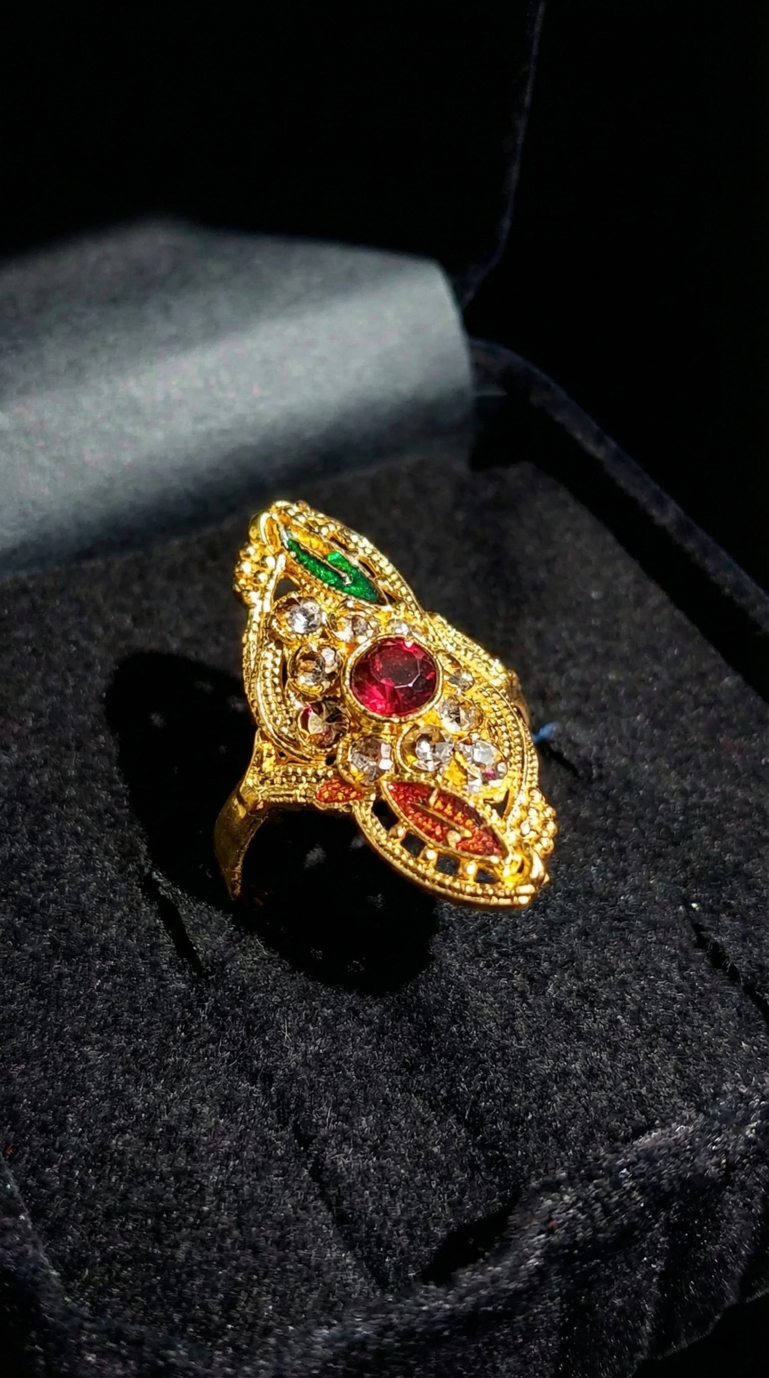 Gold-Plated Zircon Ring